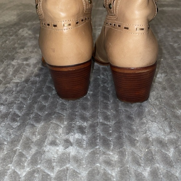 Mercer & Madison Tan Green Genuine Leather Cowgirl Boots.  Size 10‎ - Picture 3 of 12